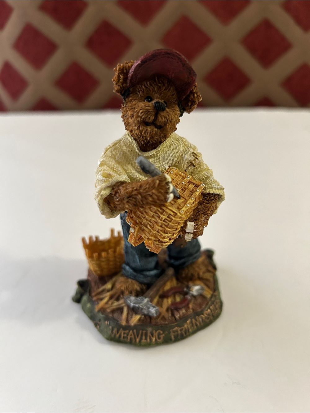 Boyds / Longaberger Bearstone - Kenny B. Weaver, style: 228425LB- 2003 Handmade
